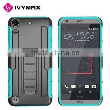 IVYMAX wholesale hybrid robot combo case with holster for HTC Desire 530