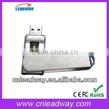 OEM metal swivel encryption fingerprint usb(128MB-32GB)