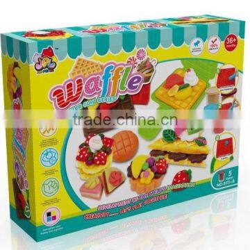 Hot selling childrens game waffle plasticine toy modeling clay