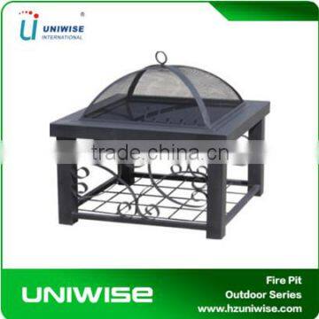 High quality Outdoor Square metal Fire Pit Patio
