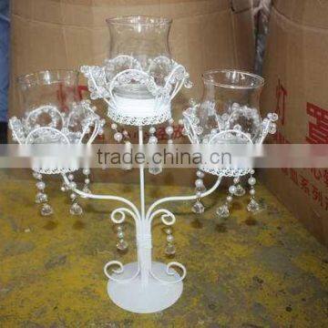 Metal candle holder/2014 new metal candle holder /crystal candle holder