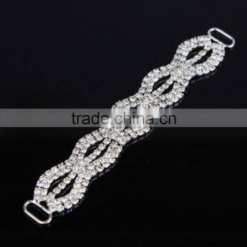 Five Parts Hot Bling Diamonde Bikini Silver Rhinestone Connectors Made in China B01721Y