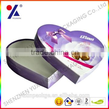 Heart shape paper packaging gift box for chocolate/chocolate paper box