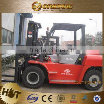 forklift tyres prices YTO CPCD60 telescopic forklift