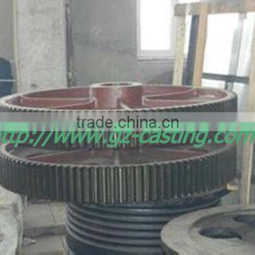 2015 Alibaba hot sale Guanzhou casting foundry OEM&customized huge gear wheel