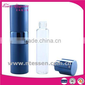 15ml Blue Aluminum Rotation Perfume Bottle photo-3