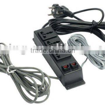 European 3 outlets with phone ,data wires power socket