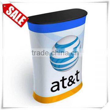 Semilunar Tabletop Tension Fabric Podium Counter