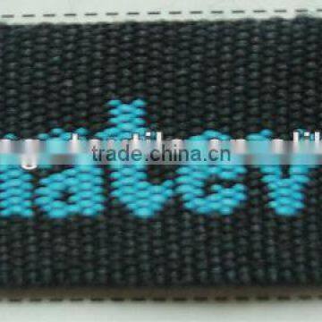 Fashion polyester woven jacquard ribbon with letter