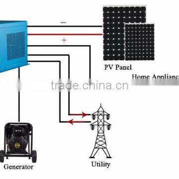 6000W 48v to 220v dc ac export electricity to grid tied hybrid inverter toroidal transformer sine wave