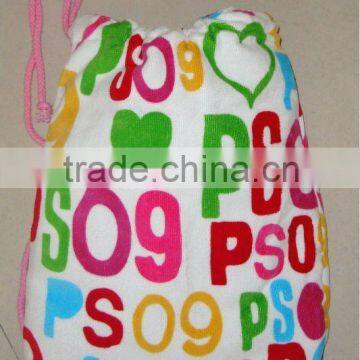 100% cotton cool Beach Towel bag