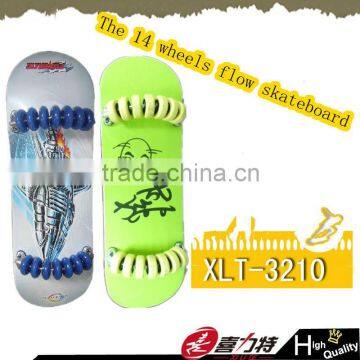 High quality 14 wheels flow board skateboard