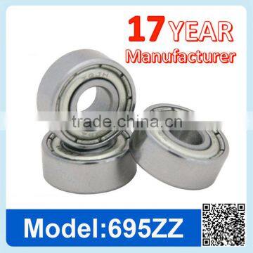 695 ZZ RS Miniature Ball Bearing Deep Groove Ball Bearing