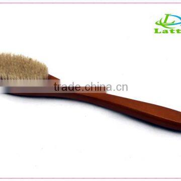 Upscale long handle wooden bath body brush