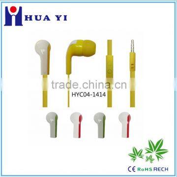 2015 Hot Selling Dual Driver Speaker Earphone with Microphone in-ear earphone