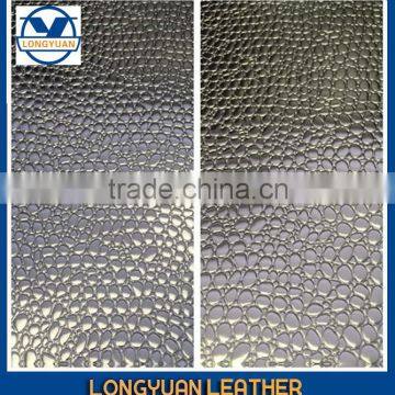 Leather Foil Metallic Leather Mirror Fabric photo-3