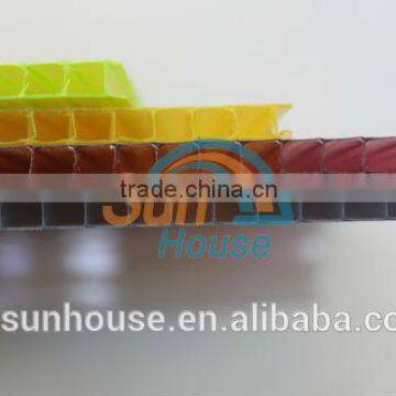 8mm twin wall PC hollow sheet polycarbonate sheet