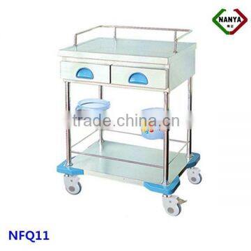 NFQ11 Stainless steel medical nursing treatment trolley