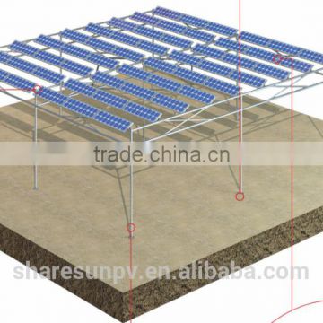 solar agricultural farmland structure