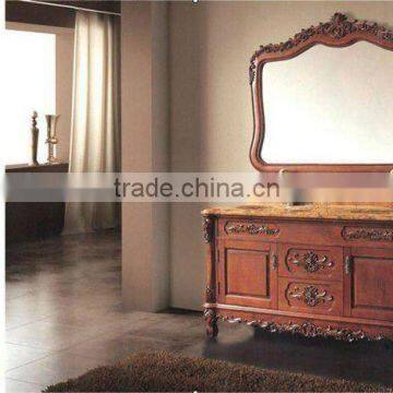 GR-3205 Retro Wooden Bathroom Cabinet with mirror