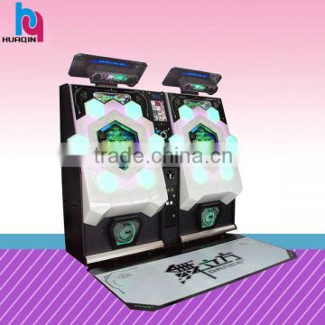 CHINA professional coin operated dancing game machine