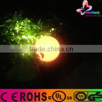 Solar powered RGB color changing recahrgeable solar powered solar circle globe