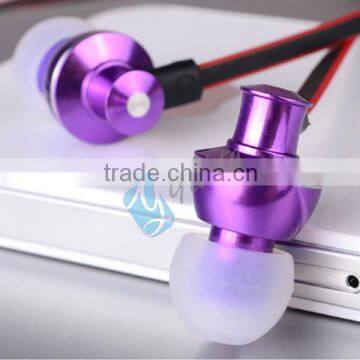 Yabta Noodle Flat Wire Metal Earphone, Heavy Bass Sound In-Ear Earbuds