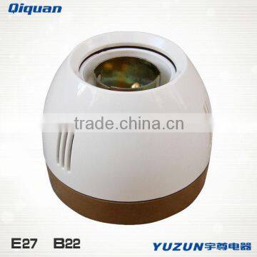 Straight plastic lamp holder E27 B22