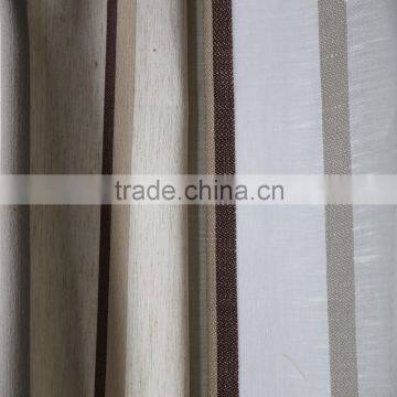 Wholesale creative modern stripe yarn dyed window curtain fabrics for room curtains