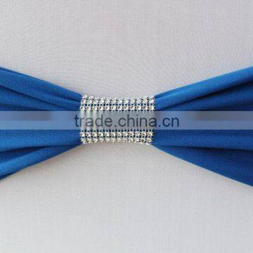Chair Sash Bow.Wedding Decoration.Chair Band.Mesh buckle