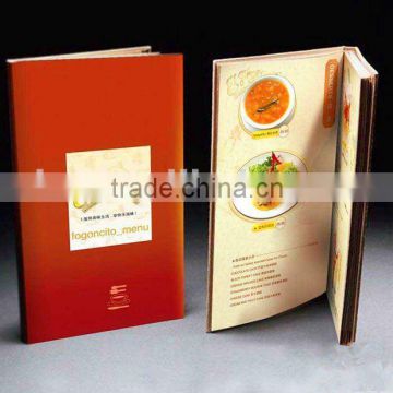 Elegant Hardcover Menu Printing