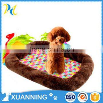 soft colorful dog cushion bed comfortable dog pad bed canvas plush dog cushion