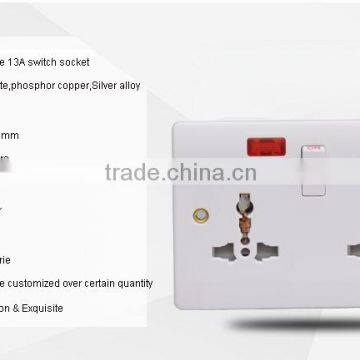 British Xiamen Factory Price Double 3 Pin Socket Supplier 10A photo-3