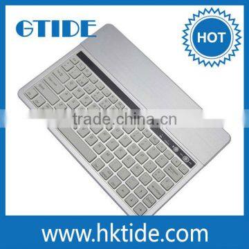 Silver color KB651 Aluminum cover bluetooth keyboard for android tablet hebrew letter