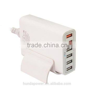 6 ports USB qc 2.0 quick charger and intelligent smart charger for mobile phone