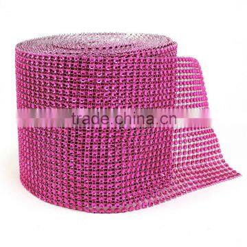 24 Rows Plastic Rhinestone Mesh Trimming for Decoration photo-4