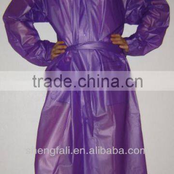 Raincoat, PVC Rain Coat, Navy Blue PVC Raincoat for Adults