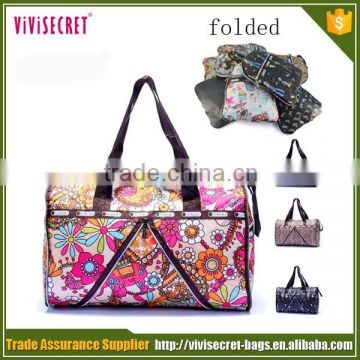 Cheap weekend nylon waterproof fancy pictures of sky travel luggage big foldable price of travel duffel bag