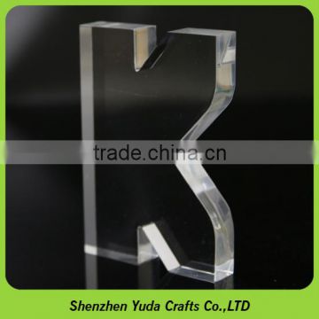 high grade shaped laser cutting letters hanging outdoor acrylic logo block