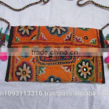 Latest designer handmade Embroidered kutchi works stylish Indian banjara vintage tribal clutch bags