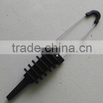 Plastic anchor clamp for pole