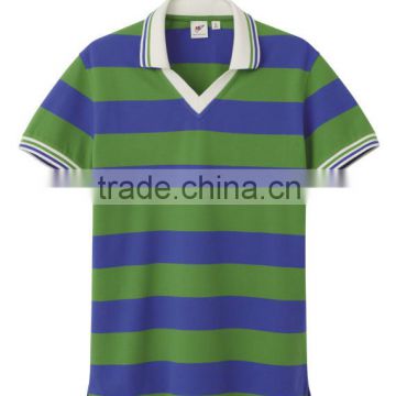 Yarn dyed polo shirts, strips polo shirt, fashion polo shirt