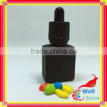 15ml 30ml Solid Matte Frosted Rectangle Black Glass Dropper Bottles Wholesale for e Liquid e Juice Vape Juice GR193R photo-6