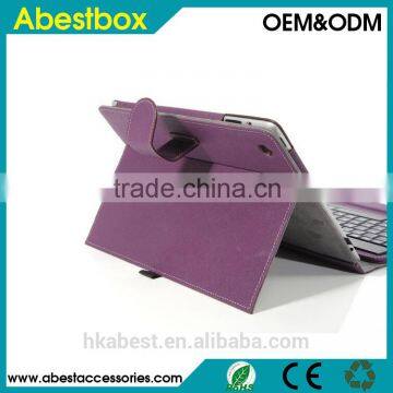 Bluetooth Keyboard Leather Case for iPad 2/3/4,Leather Stand Folio Cover cases for ipad 3 tablet