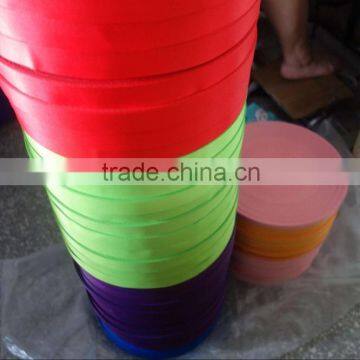 Wholesale solid color nylon polyester webbing lanyard in rolls factory direct selling #F-956
