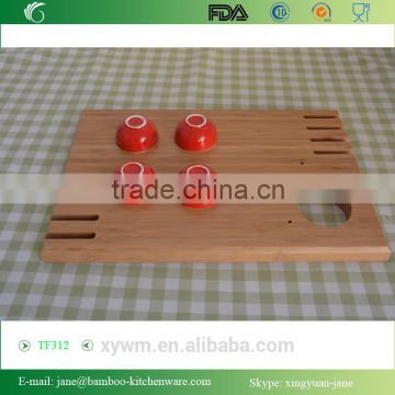 Teacups Bamboo Tea Tray