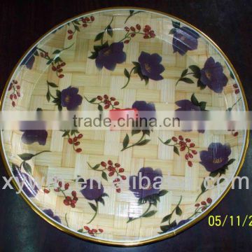 Colourful bamboo dinnerware