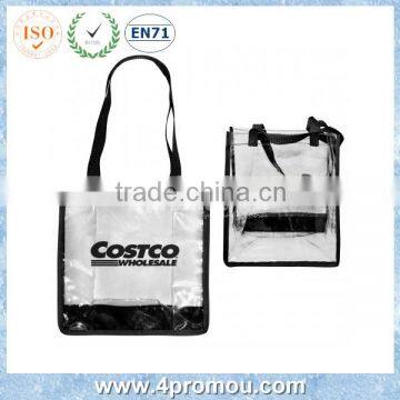 Clear pvc shopping beach bag