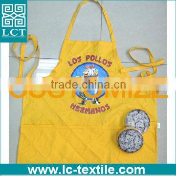Las Pollos Cheap Cotton Compressed Apron for Promotion LCTN2009
