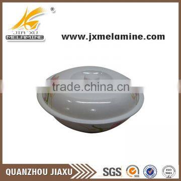 9"melamine plastic bowl with lid